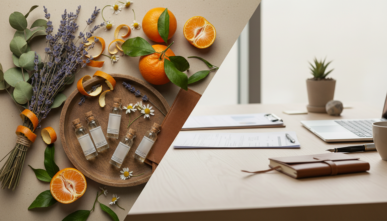The Sunrise Blend: Our Signature Tangerine, Vanilla, and Cedar Mix